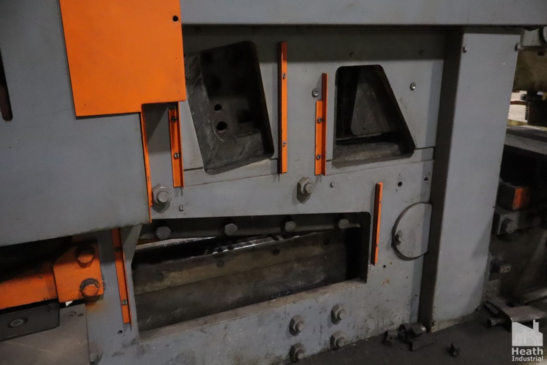 5" x 5" x 1/2" Geka #Hydracrop-80/A, ironworker, 88 ton, 20" throat, 3" stroke, 6.5 HP, 1995 - Image 8