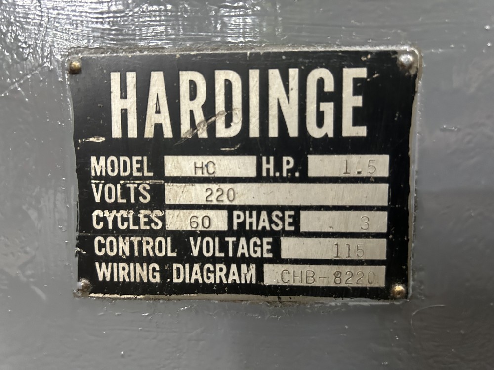 Hardinge #HC, precision tool room lathe, 1.5 HP, 220 V., 3-phase - Image 7