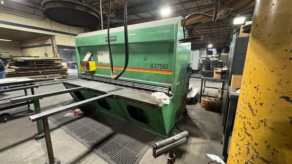3/8" x 10' Accurshear #837510, Hydraulic Shear, 30 HP, front operated back gauge, 440 V., 3ph, 1995 - Image 3
