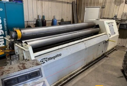 120" x 1/4" Bertsch #4R-HMS, CNC Plate Roll, 4 roll, 8.7" diameter, hydraulic drop end, 2015 - Image 2