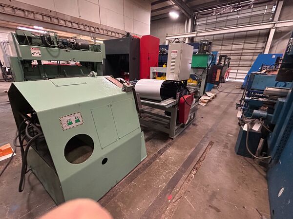 51" x 22" gauge Cut to Length Line, 5 slit head, decoilers, 220 V., 3ph - Image 9