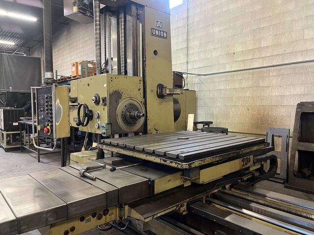 3.5" Union #BFT-90/3-1, Table Type Horizontal Boring Mill, 63" X, 49" Y, 63" Z, 44" x 39.4" table, 15 HP - Image 1