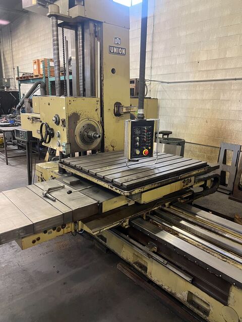 3.5" Union #BFT-90/3-1, Table Type Horizontal Boring Mill, 63" X, 49" Y, 63" Z, 44" x 39.4" table, 15 HP - Image 2