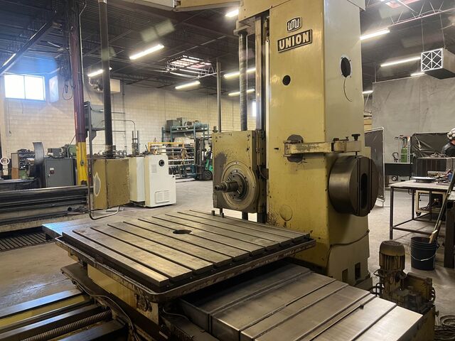 3.5" Union #BFT-90/3-1, Table Type Horizontal Boring Mill, 63" X, 49" Y, 63" Z, 44" x 39.4" table, 15 HP - Image 3