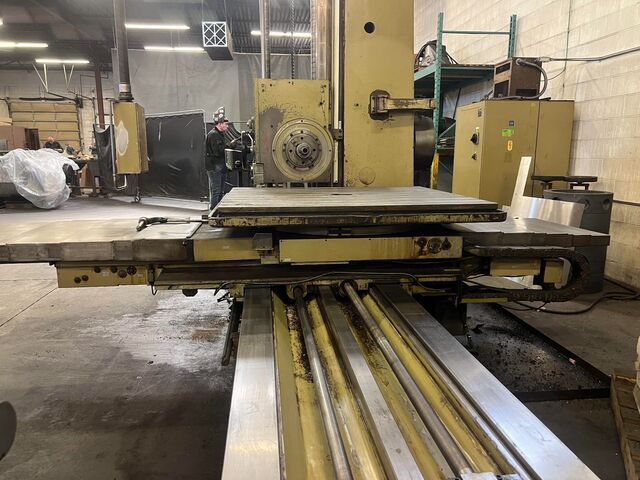 3.5" Union #BFT-90/3-1, Table Type Horizontal Boring Mill, 63" X, 49" Y, 63" Z, 44" x 39.4" table, 15 HP - Image 4
