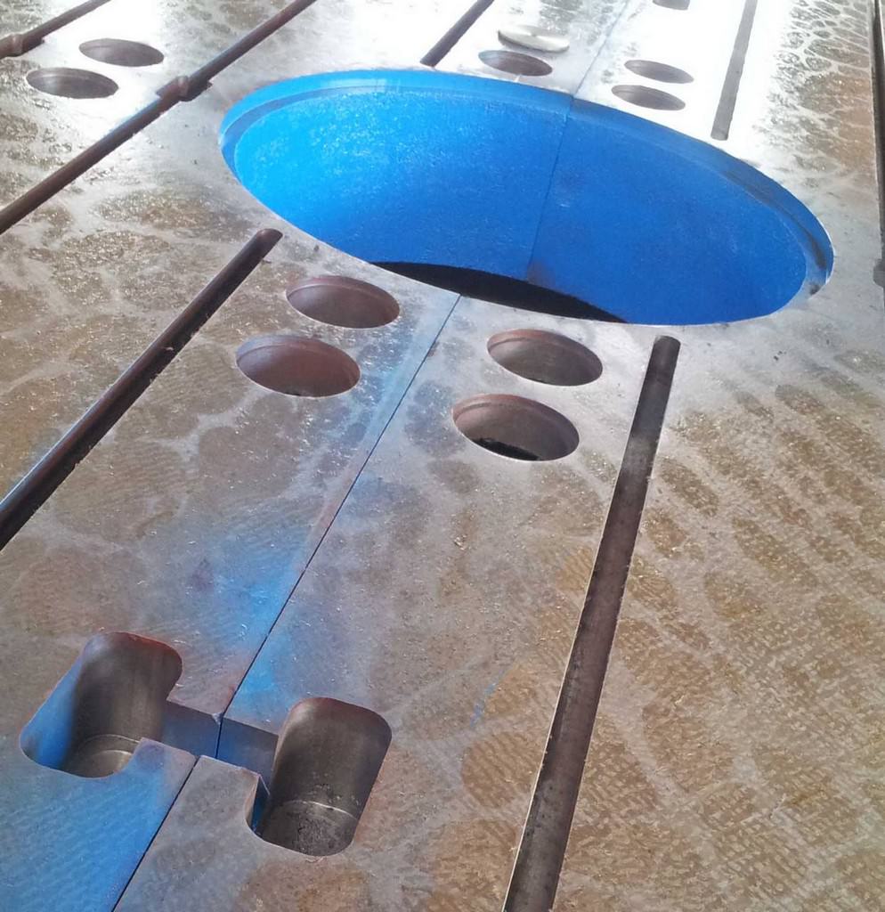 87" x 157" x 11", T-Slotted,leveling,center hole for fixuring,cast iron,unused, #24735 (2 available) - Image 3