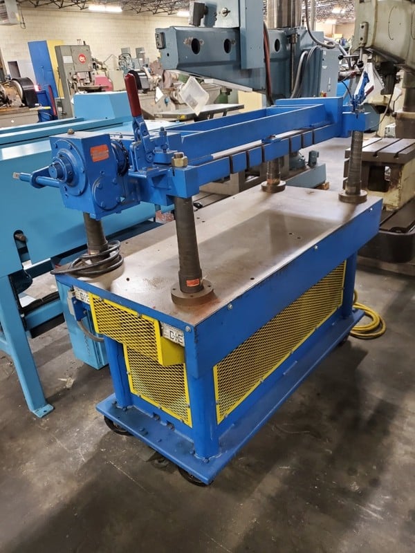 2500 lb. MTC #E4436, die handler, 26" x 30.5" platen, power elevation, nice - Image 2