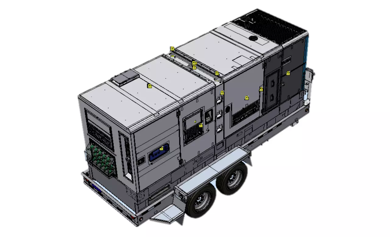 328 KW Atlas Copco #QAS-410-SD-T4F, Generator, 3 Phase, 410 kVA, 480/277 V - Image 3