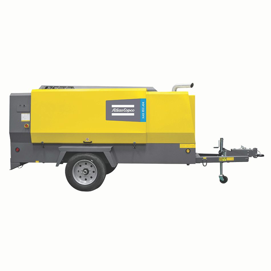 867 cfm, 100 psi, Atlas Copco #XAS-900-JD8-T4F, Air Compressor, 6-Cylinder Diesel Engine - Image 1