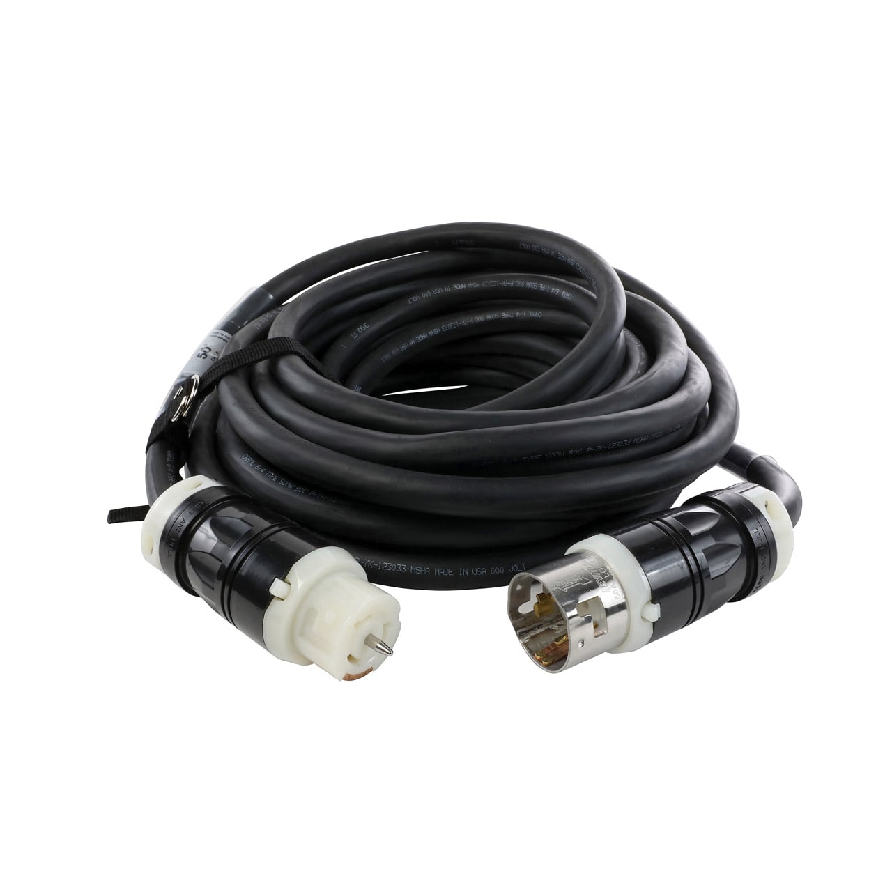 Hubbell, California Style Locking Extension, 6/4 Type SOOW, Weather Resistant, 10' Size, 50 Amps, 250 VAC - Image 1