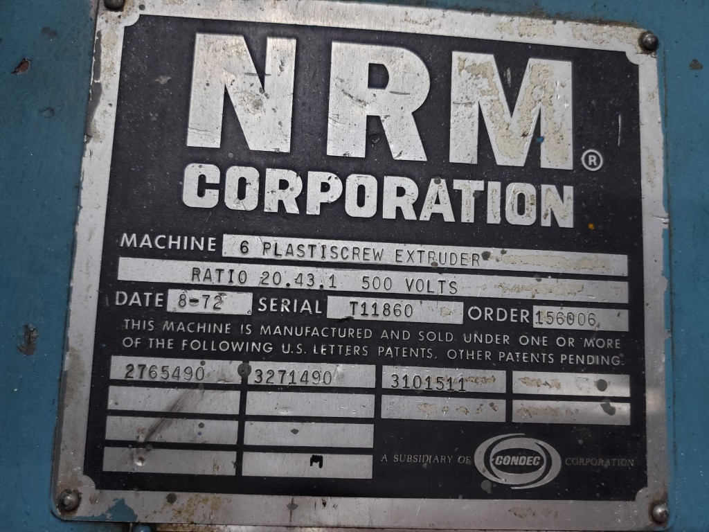 6" NFM, Cold Feed Rubber Extruder, 12:1 L/D, 500 Volts - Image 4