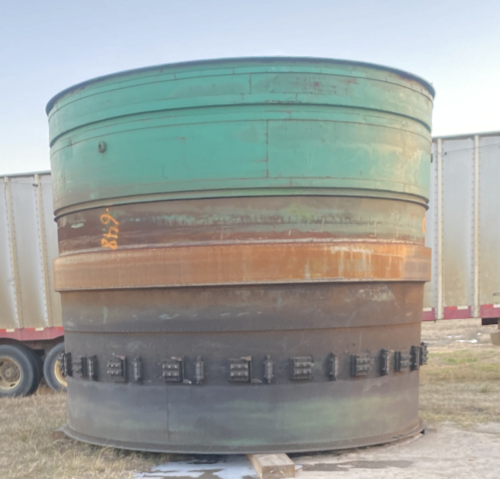 14' x 84' MEC, Single Pass Drum Dryer, dual cyclones - Image 1