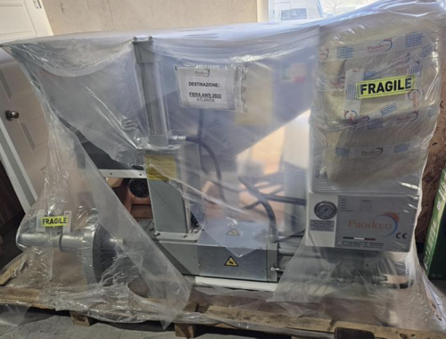 Prodeco #E60-Super, Briquette Press, 10 HP, 220 PPH, 2.4" diameter briquettes, Siemens PLC, unused - Image 1