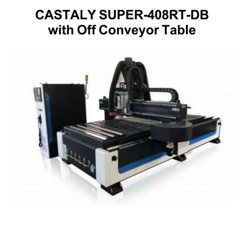 Castaly #SUPER-408RT-DB, CNC Router, w/ offloading, 4' x 8', 230 V., 12.8 HP, 24k RPM, new - Image 8