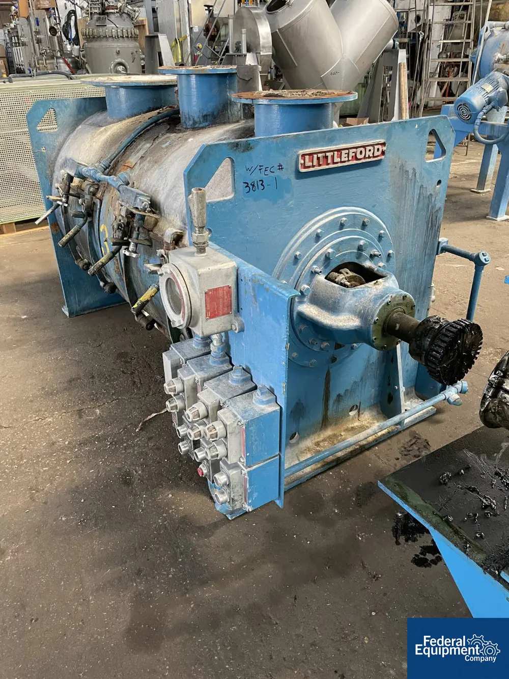 42 cu.ft. Littleford #FKM-1200-E, Mixer, Carbon Steel, 40/30 HP, on stand, 1990 - Image 8