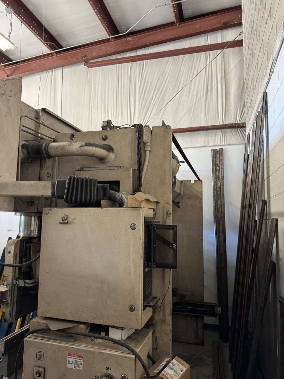 100 Ton, Wysong #PH-100-120, CNC Hydraulic Press Brake, 10' overall, 102" between housing, 8" stroke, 10 HP - Image 7