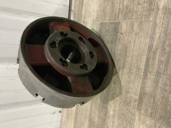 12" Rohm, 4-jaw lathe chuck, 3-3/4" chuck width, 3" hole in center, D1-6 backing - Image 2