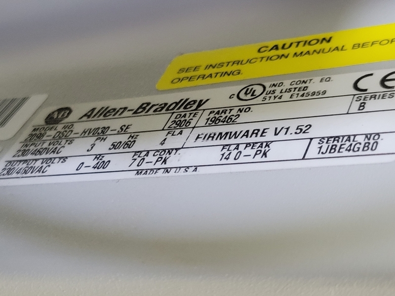 Allen-Bradley #2098-DSD-HV030-SE, Ultra3000 Digital Servo Drive, 230/460 Volt, 3PH, 2006 - Image 4