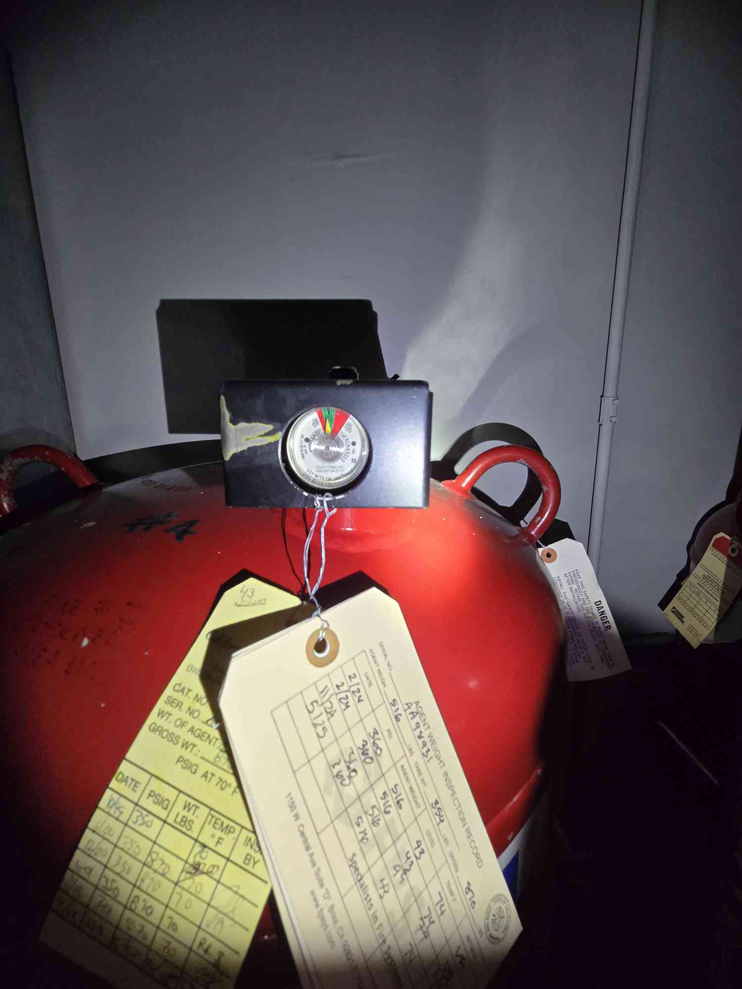516 lbs. Fenwal #FM-200, Clean Agent Extinguishing System - Image 6