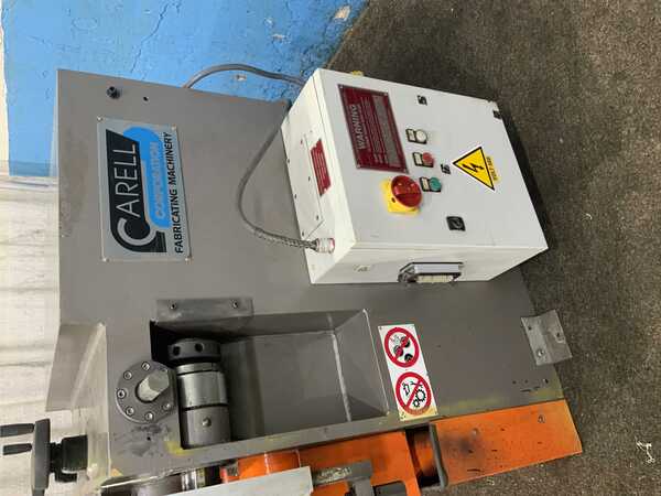 Comac #304HV, hydraulic angle rolls, leg-in/leg-out guides, 5 HP, 17 FPM, 2011 - Image 5