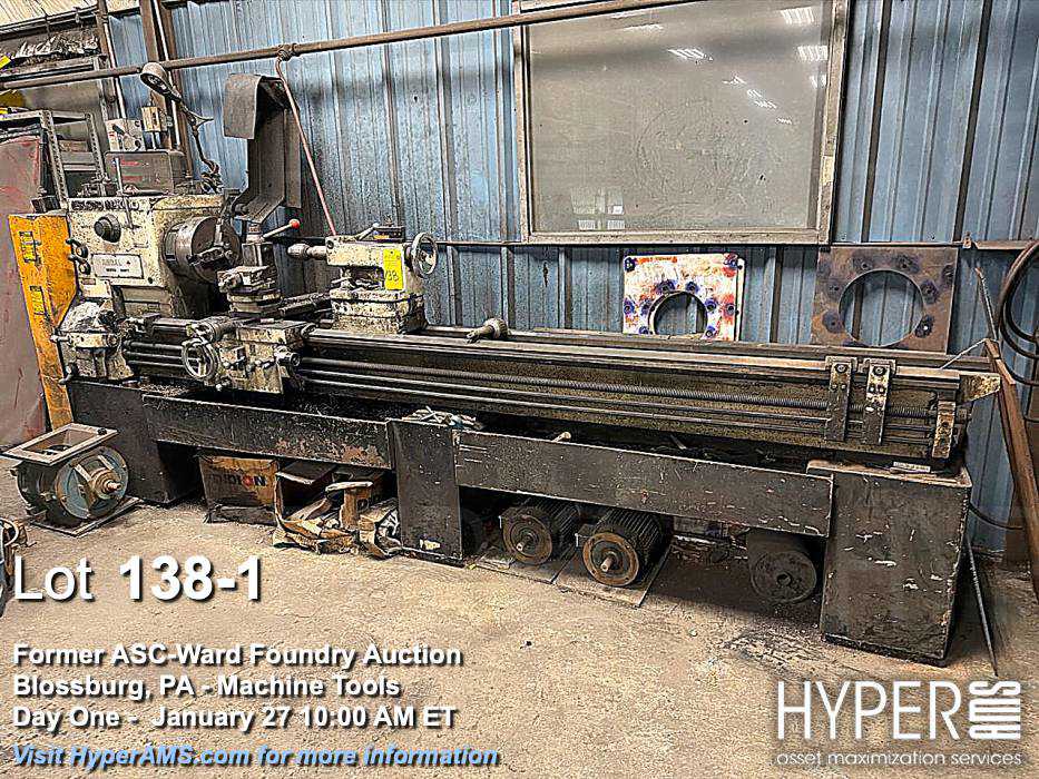 19" x 80" LeBlond #Makino, engine lathe, 12-1/4" swing over cross slide, 3-jaw 15" chuck, 10 HP, taper - Image 1