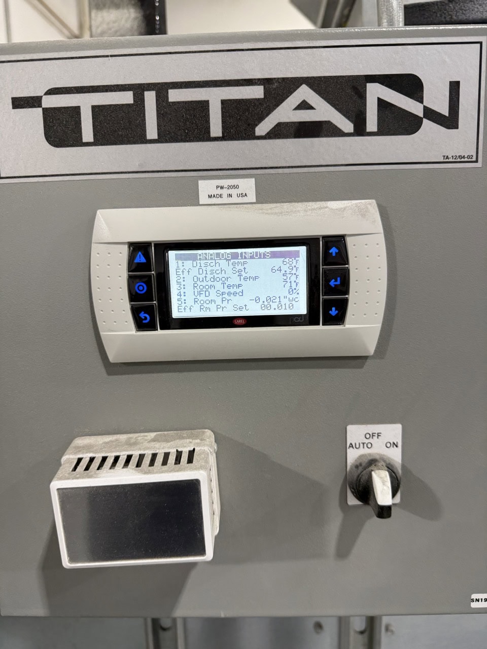 Titan #TA-122-NG-HRV-DA, Natural Gas Air Makeup Unit, 16000 CFM, 1584000 BTUH, 480 V., 2023 - Image 2