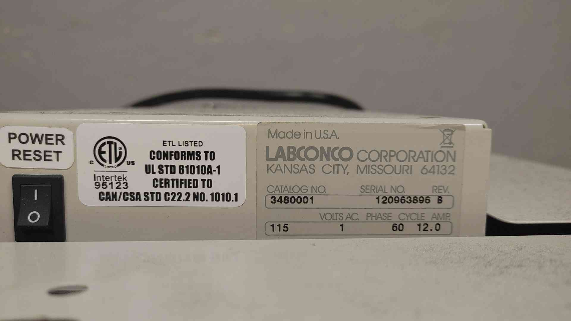 Labconco Puricare, Procedure Station, 4', A1 BSC Biosafety, 115 VAC., 1PH - Image 2