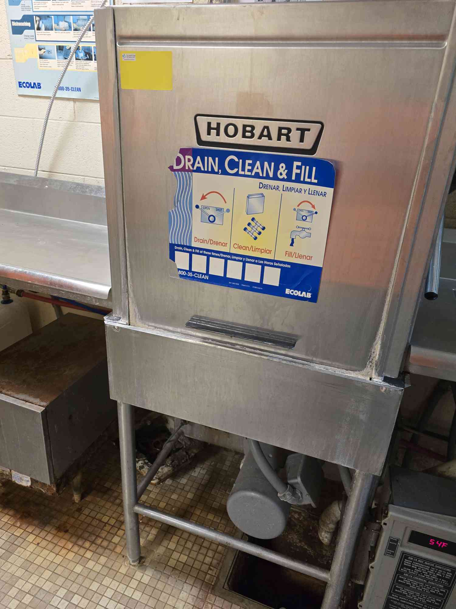 Hobart, Dishwasher, Three Part, 14' L X 2.5' D, Washer Prep & Table - Image 6