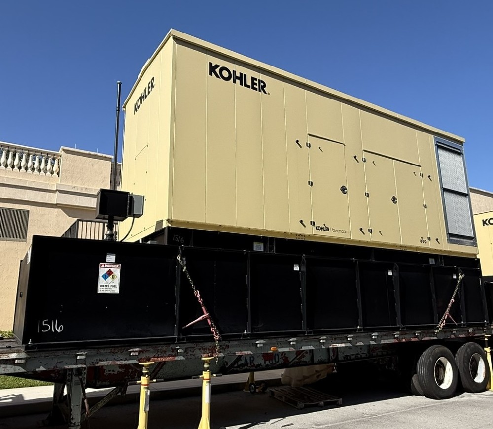 800 KW Kohler #KD800, 3 Phase, 277/480 Volts Diesel Generator with 5520 Gallon Base Tank - Image 1