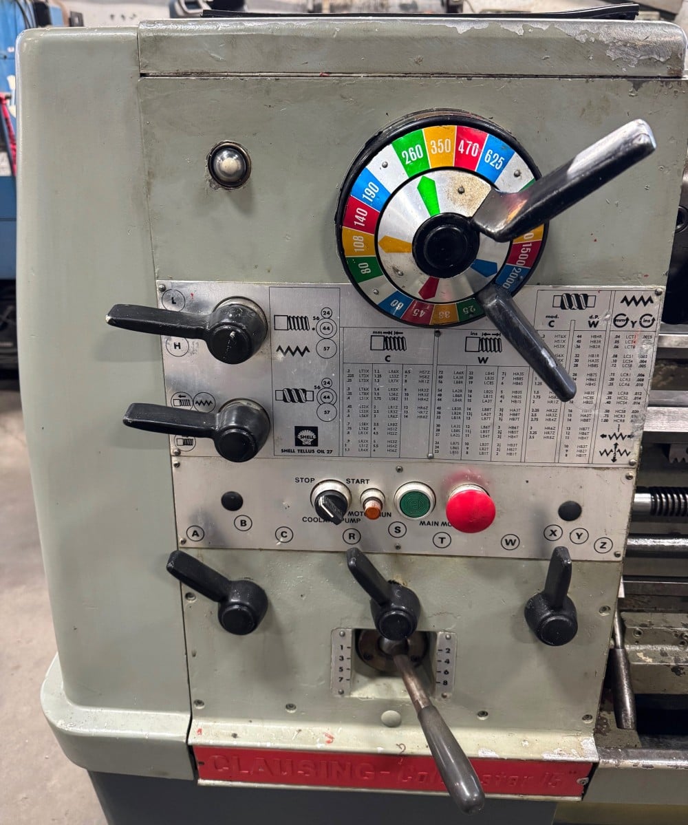 15" x 50" Clausing Colchester Lathe, Inch/mm, 2000 RPM, 7-1/2 HP - Image 9