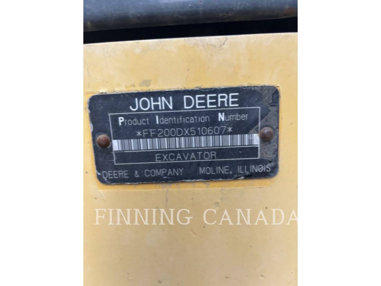 John Deere 200D, Crawler Excavator, 8308 hours, S/N: FF200DX510607, 2008 - Image 6