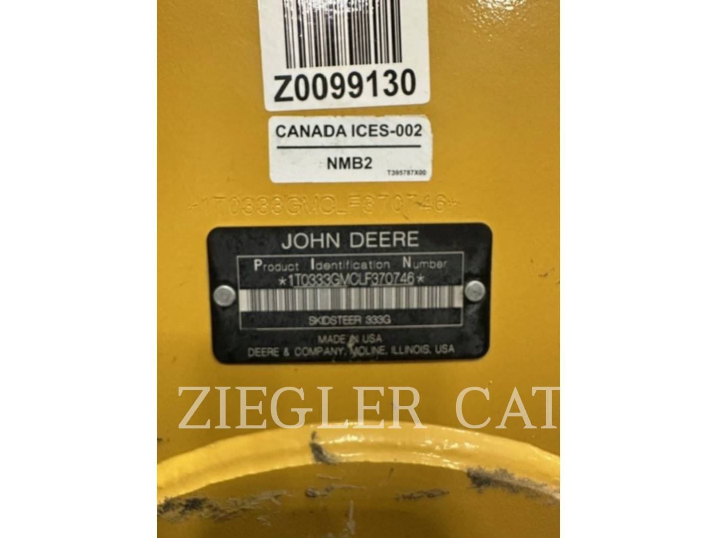 Deere & Co 333G, Track Loader, 1061 hours, S/N: 1T0333GMCLF370746, 2021 - Image 6
