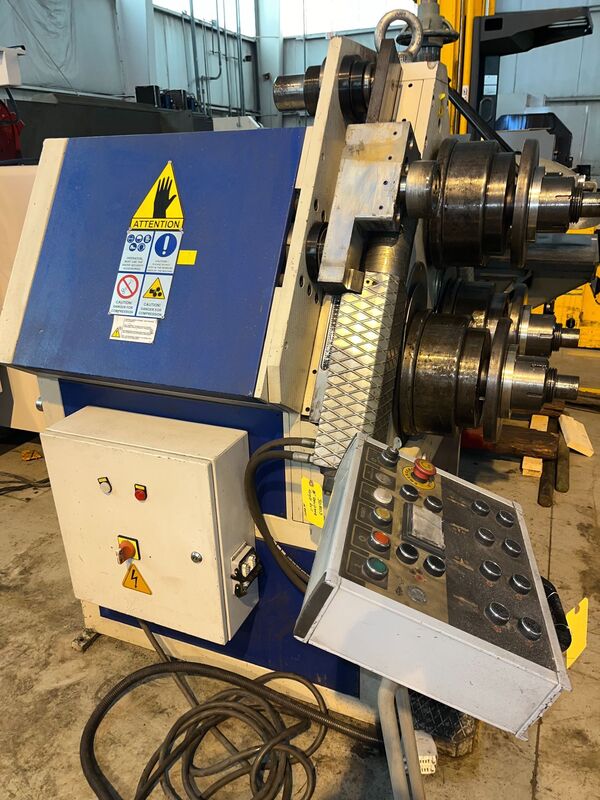 4" x 4" x 3/8" Bendmak #Pro-100, horizontal/vertical hydraulic angle bending roll, 3-rolls driven - Image 4