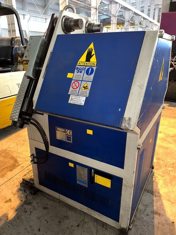 4" x 4" x 3/8" Bendmak #Pro-100, horizontal/vertical hydraulic angle bending roll, 3-rolls driven - Image 5
