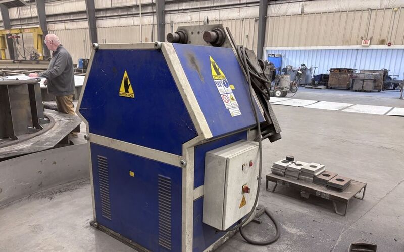 4" x 4" x 3/8" Bendmak #Pro-100, horizontal/vertical hydraulic angle bending roll, 3-rolls driven - Image 8