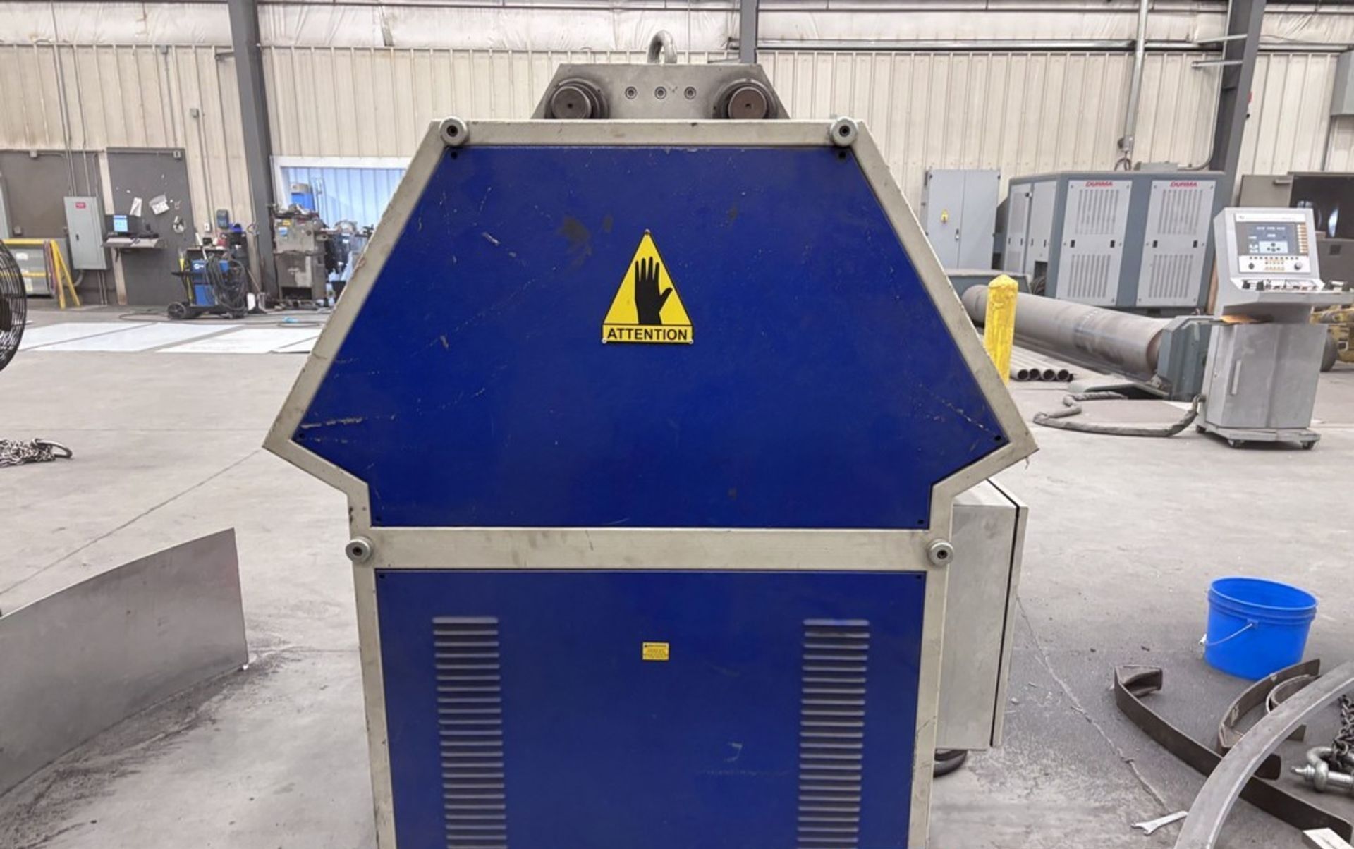 4" x 4" x 3/8" Bendmak #Pro-100, horizontal/vertical hydraulic angle bending roll, 3-rolls driven - Image 9
