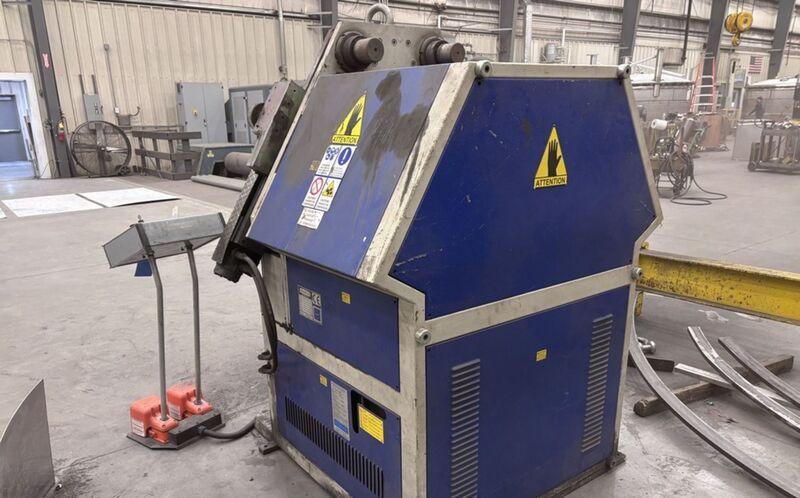 4" x 4" x 3/8" Bendmak #Pro-100, horizontal/vertical hydraulic angle bending roll, 3-rolls driven - Image 10