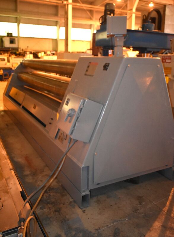 7/16" x 12' WDM #100-11-12, 3-roll hydraulic pinch pyramid plate bending roll, 2-speed reducer - Image 3