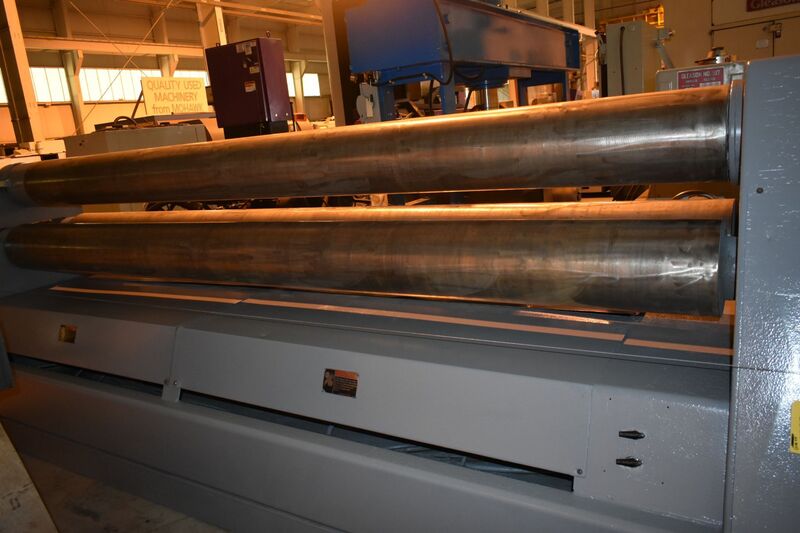 7/16" x 12' WDM #100-11-12, 3-roll hydraulic pinch pyramid plate bending roll, 2-speed reducer - Image 5