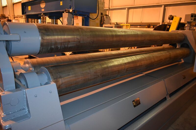 7/16" x 12' WDM #100-11-12, 3-roll hydraulic pinch pyramid plate bending roll, 2-speed reducer - Image 7