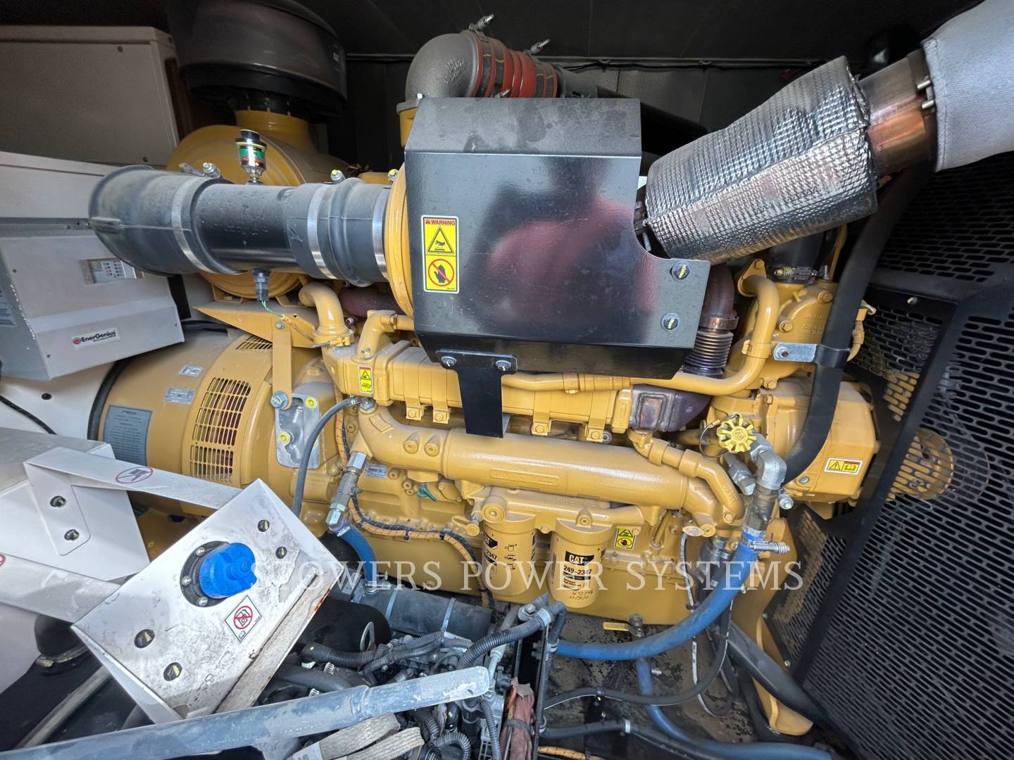 455 KW Caterpillar #XQ570-C18, diesel gen set, Tier 4F, PMG, trailer mount, 5 hours, 2019 - Image 3