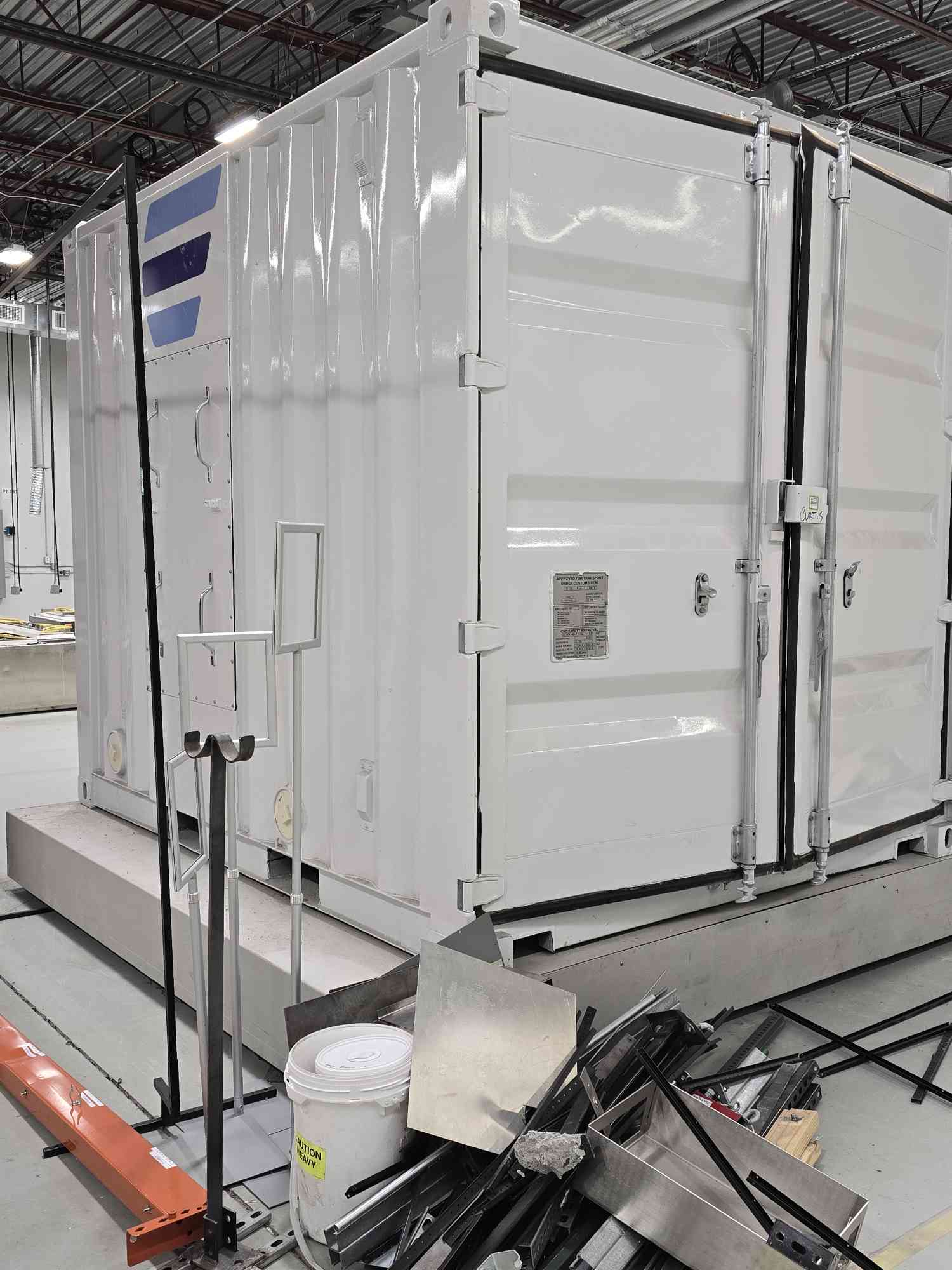 Liquid Metal Battery Shell in Shipping Container - Image 1