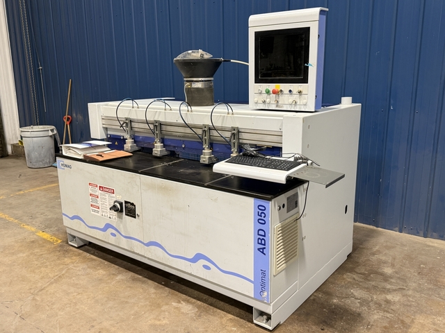 Homag #ABD050, Glue & Dowel Machine, 31.5" x 49.2" max, 2.36" thick max, 7500 RPM, 2017 - Image 3