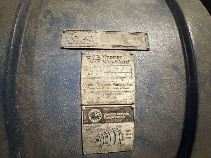 Vooner #VG40A-L, Liquid Ring Vacuum Pump, 2018 - Image 3