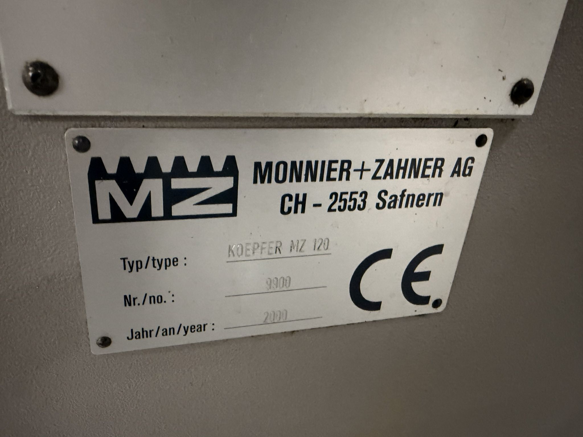 Monnier & Zahner #MZ-120, CNC Gear Hobber, 6" diameter, GE Fanuc 18 controls, refurbished 2019 - Image 5