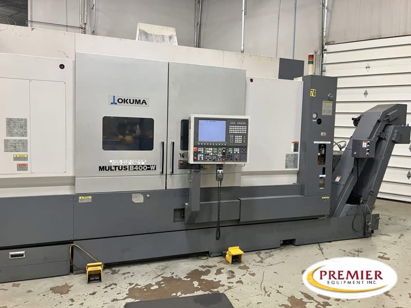Okuma #Multus-B400W, multi-axis CNC turning center, OSP-P200L Control, 27.9" swing, 59" centers, sub spindle - Image 1