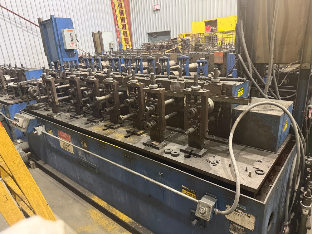 8 Stand, Dahlstrom #400-8-OB, 1.5" Arbors, 4"-7" Range, 8" Roll Space, 13" hz centers, 0-50 fpm - Image 2
