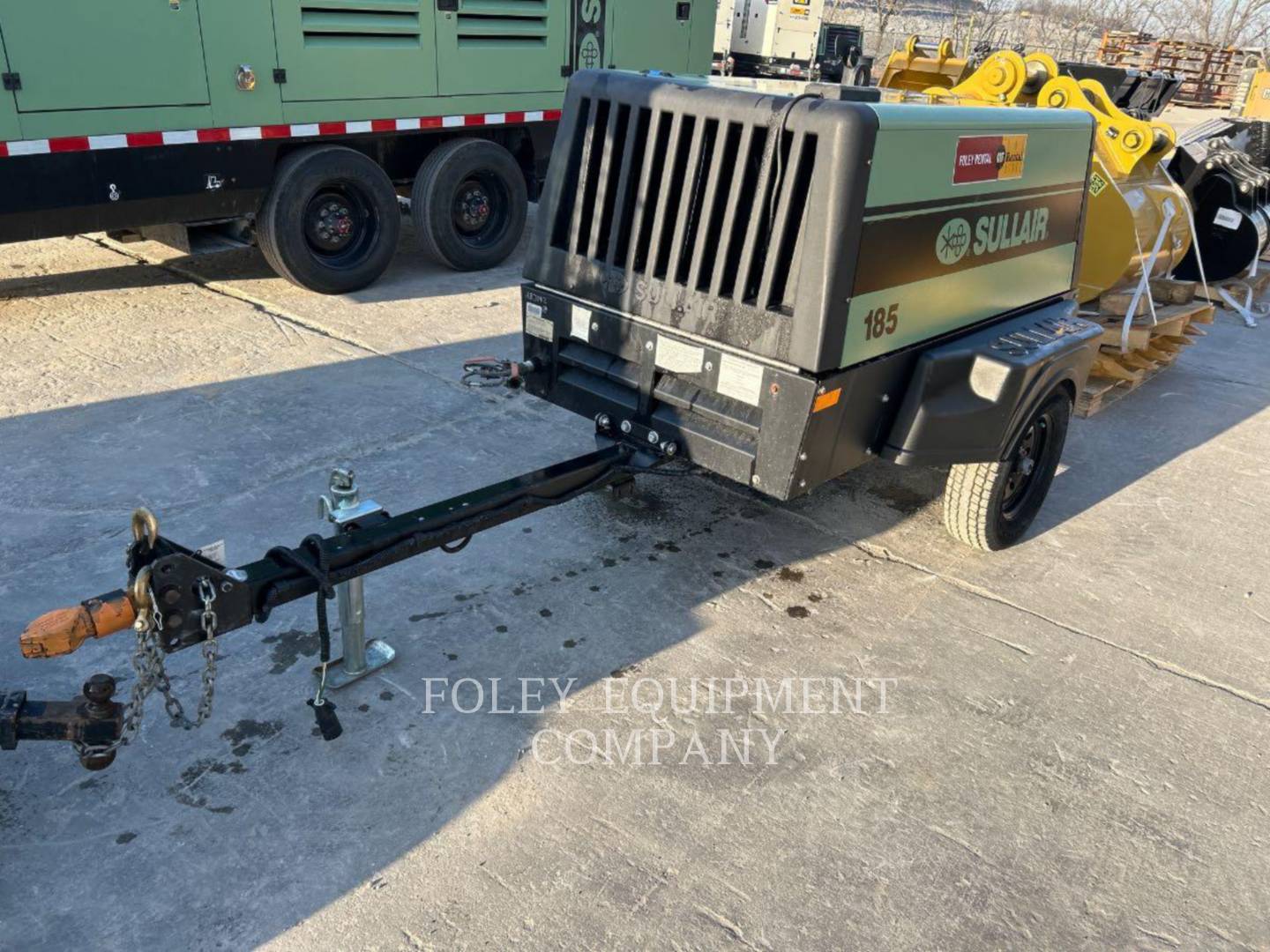 185 cfm, 100 psi, Sullair #185DPQ, mobile air compressor, Cat TF4 engine, 638 hours, 2023 - Image 5