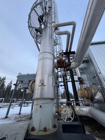 De-Ethanizer Package, 30" x 52'-6" distillation column, 150 psi @ 600°F, Chiller, Low Temp. Separator, 2005 - Image 2
