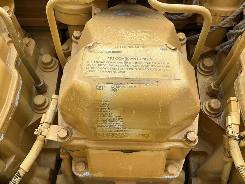 1575 HP Caterpillar #3512B, Tier 1 Diesel Marine Engine, 1600 RPM, 24 Volt, 2005 - Image 9